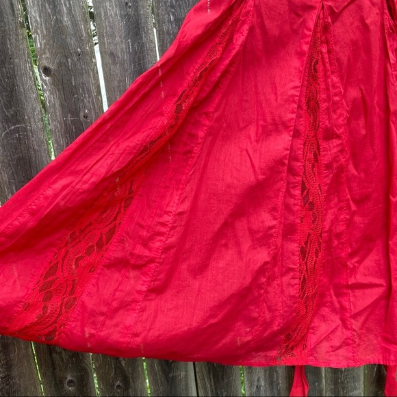 Moulinette Soeurs | Anthro Red Strapless Mini Dress NWT 6 - Picture 3 of 9